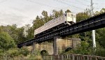 CVSR M-3 crosses over Cascade Locks.